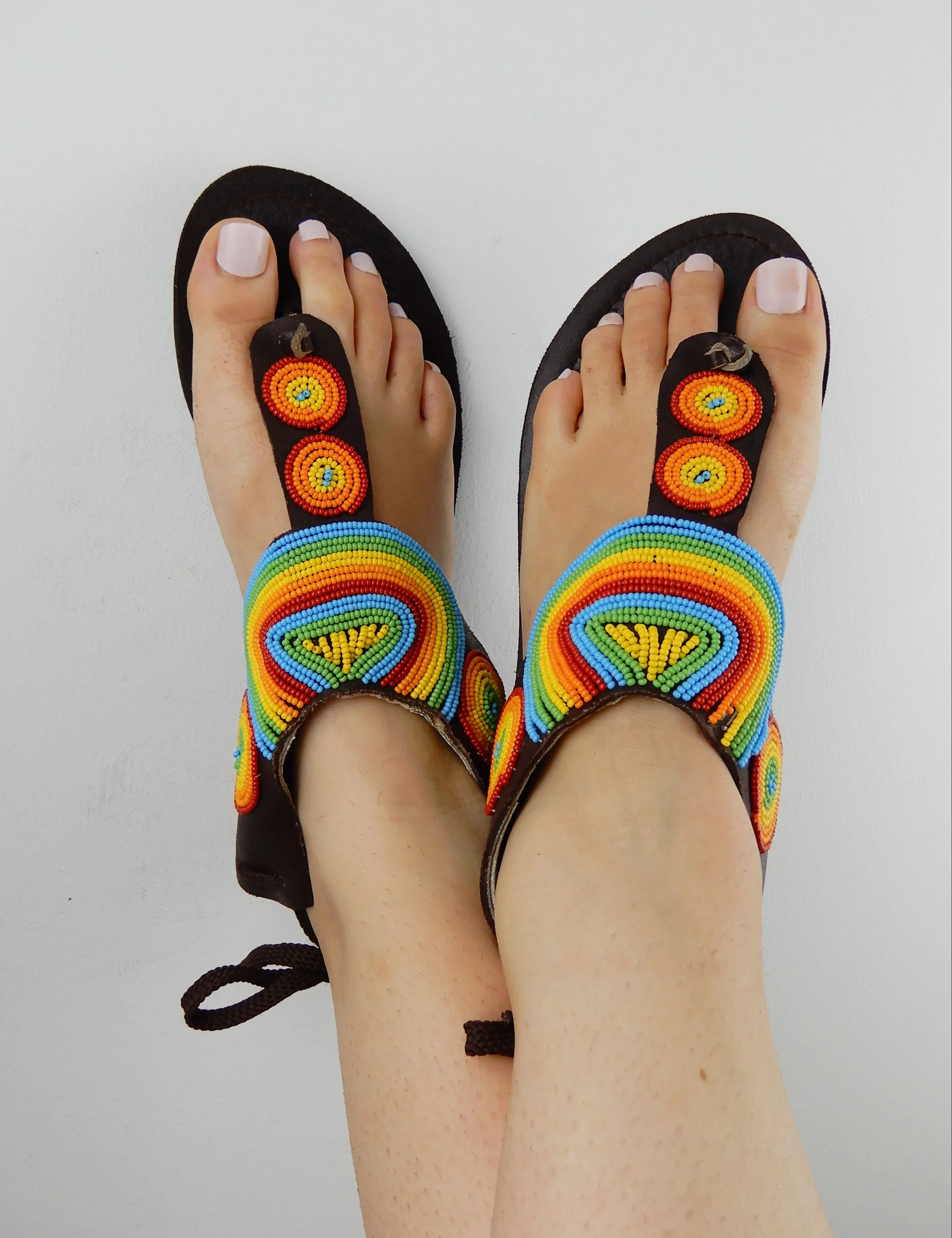 Pastel Tie Up Sandals