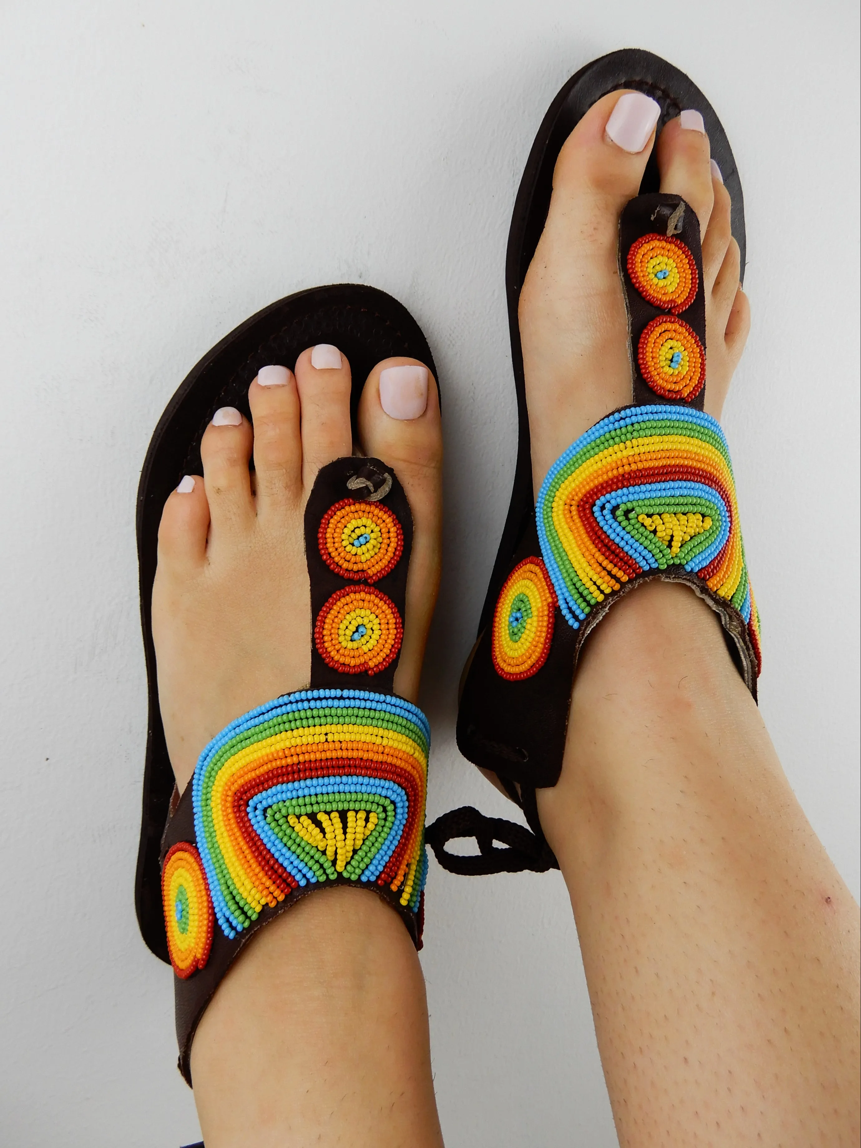 Pastel Tie Up Sandals