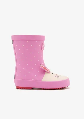 Pink Rabbit Rain Boots