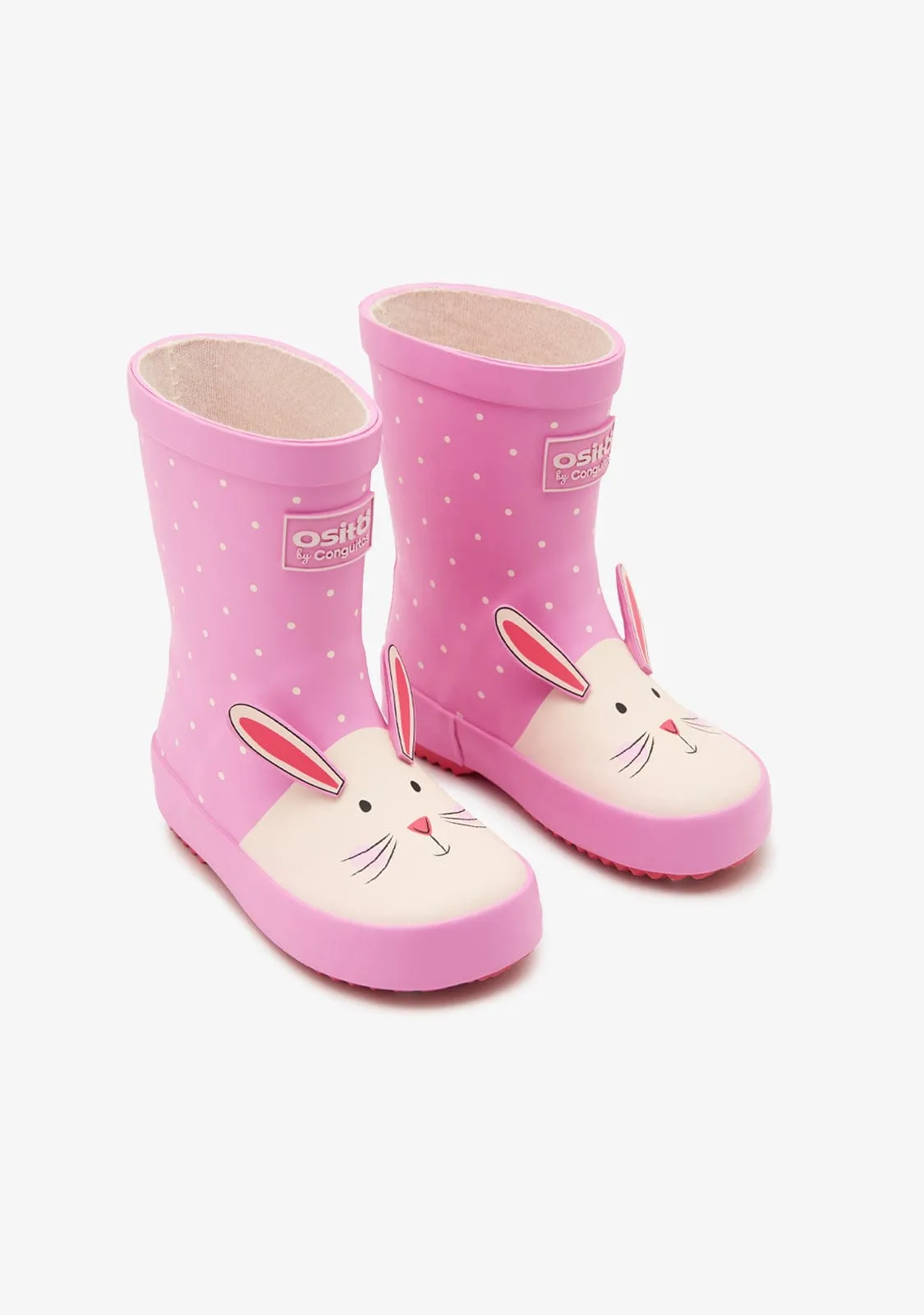 Pink Rabbit Rain Boots