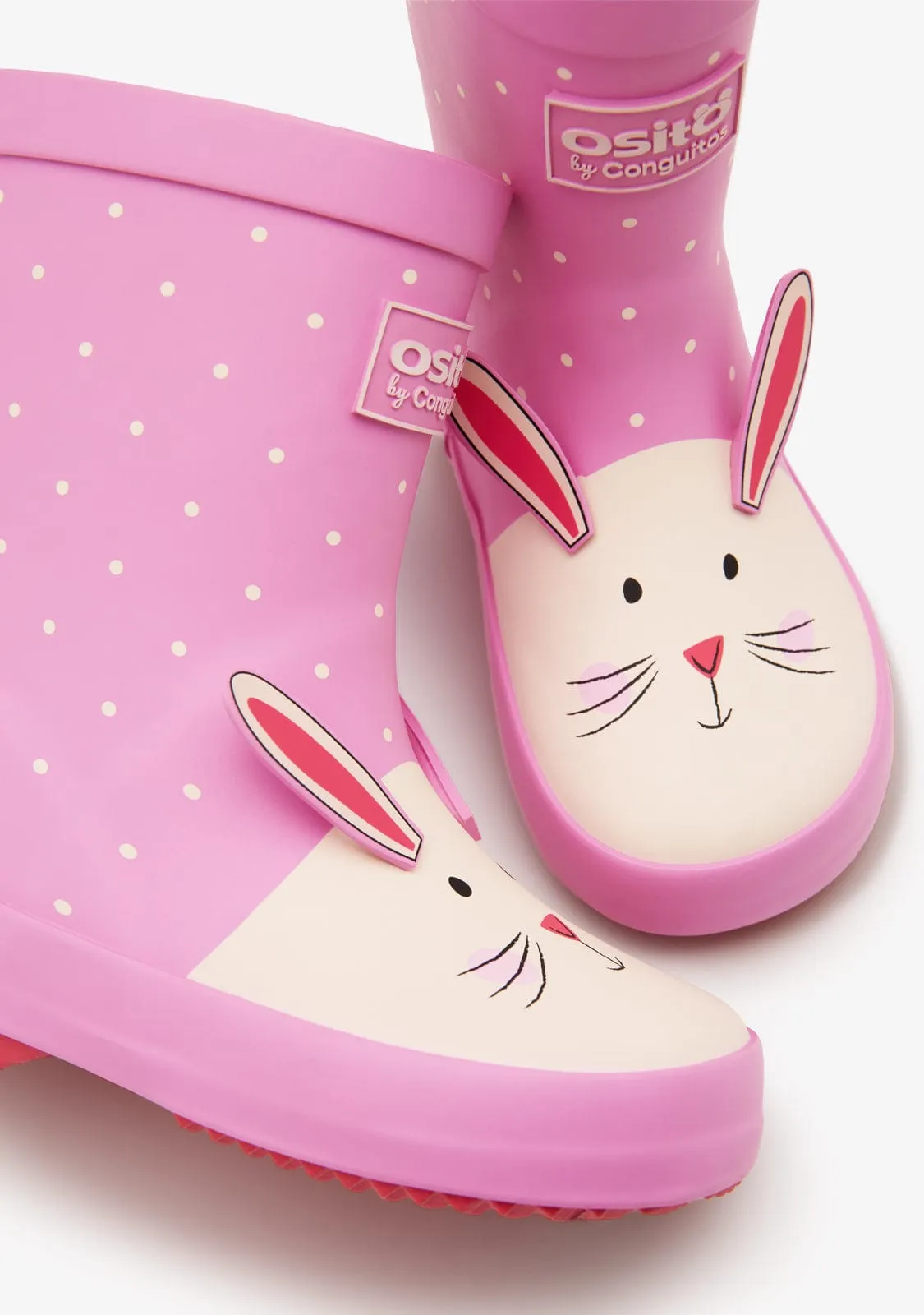Pink Rabbit Rain Boots