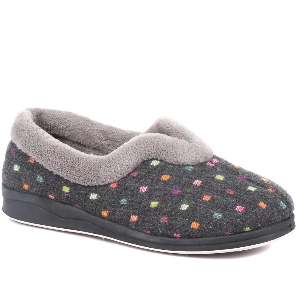 Polka Dot Slippers - QING34003 / 320 210