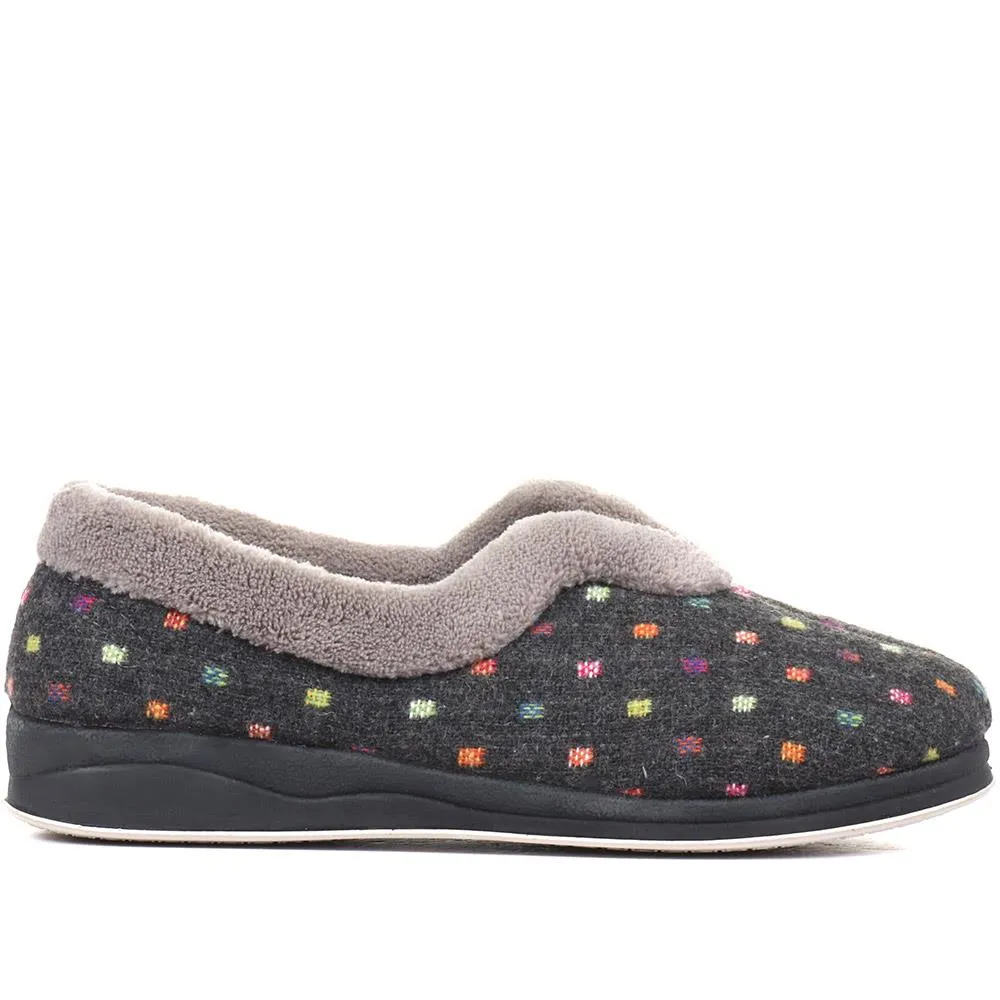 Polka Dot Slippers - QING34003 / 320 210