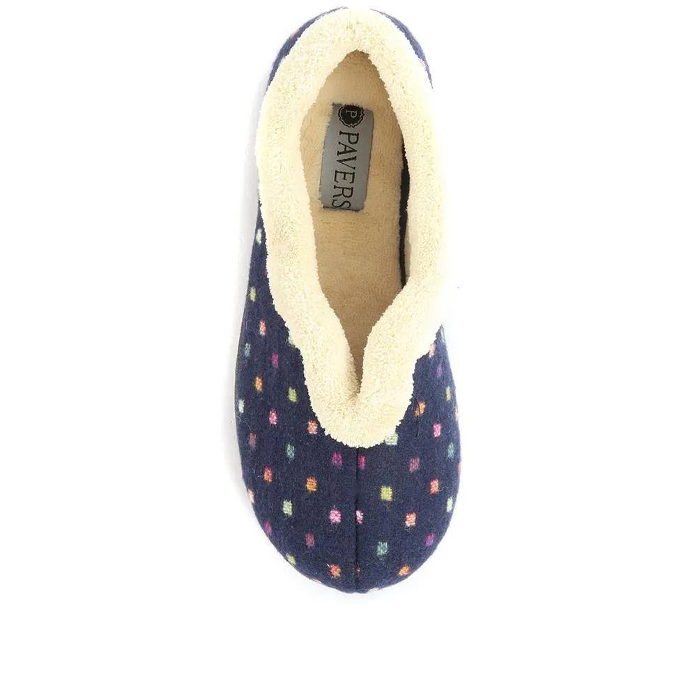 Polka Dot Slippers - QING34003 / 320 210