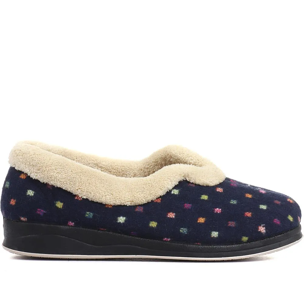 Polka Dot Slippers - QING34003 / 320 210