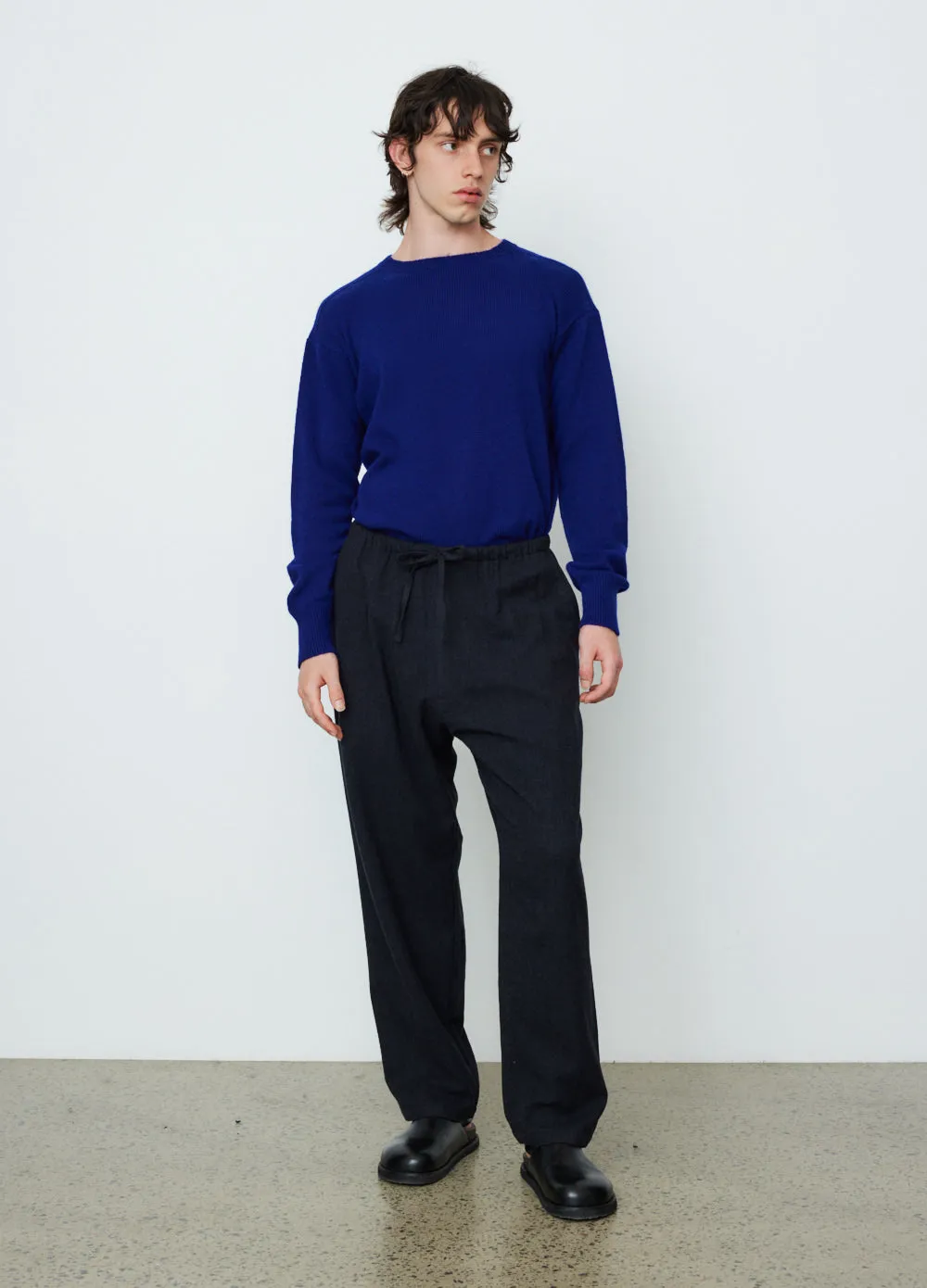 Refine Finished Wool Drawstring Pants
