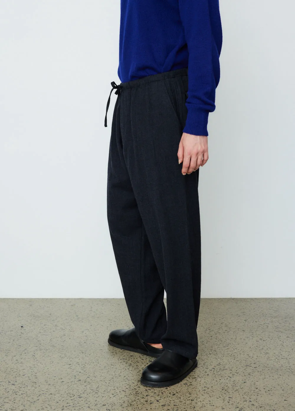 Refine Finished Wool Drawstring Pants