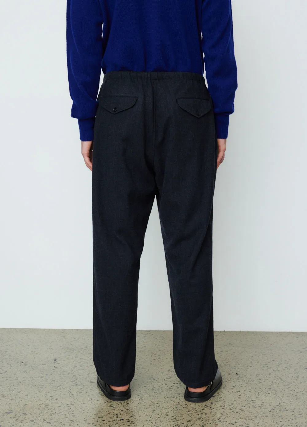 Refine Finished Wool Drawstring Pants