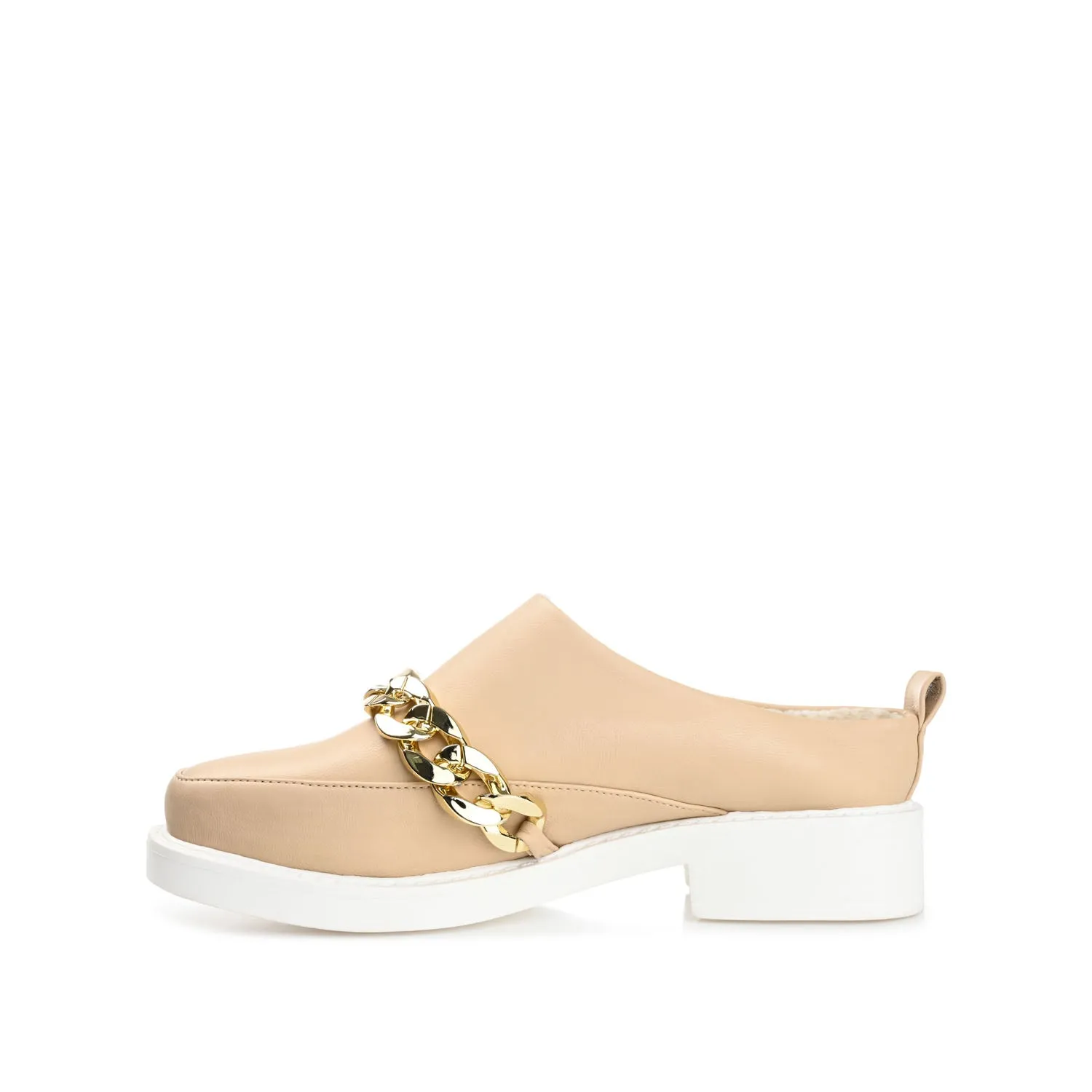 SHEAH LOAFER CLOGS IN FAUX LEATHER