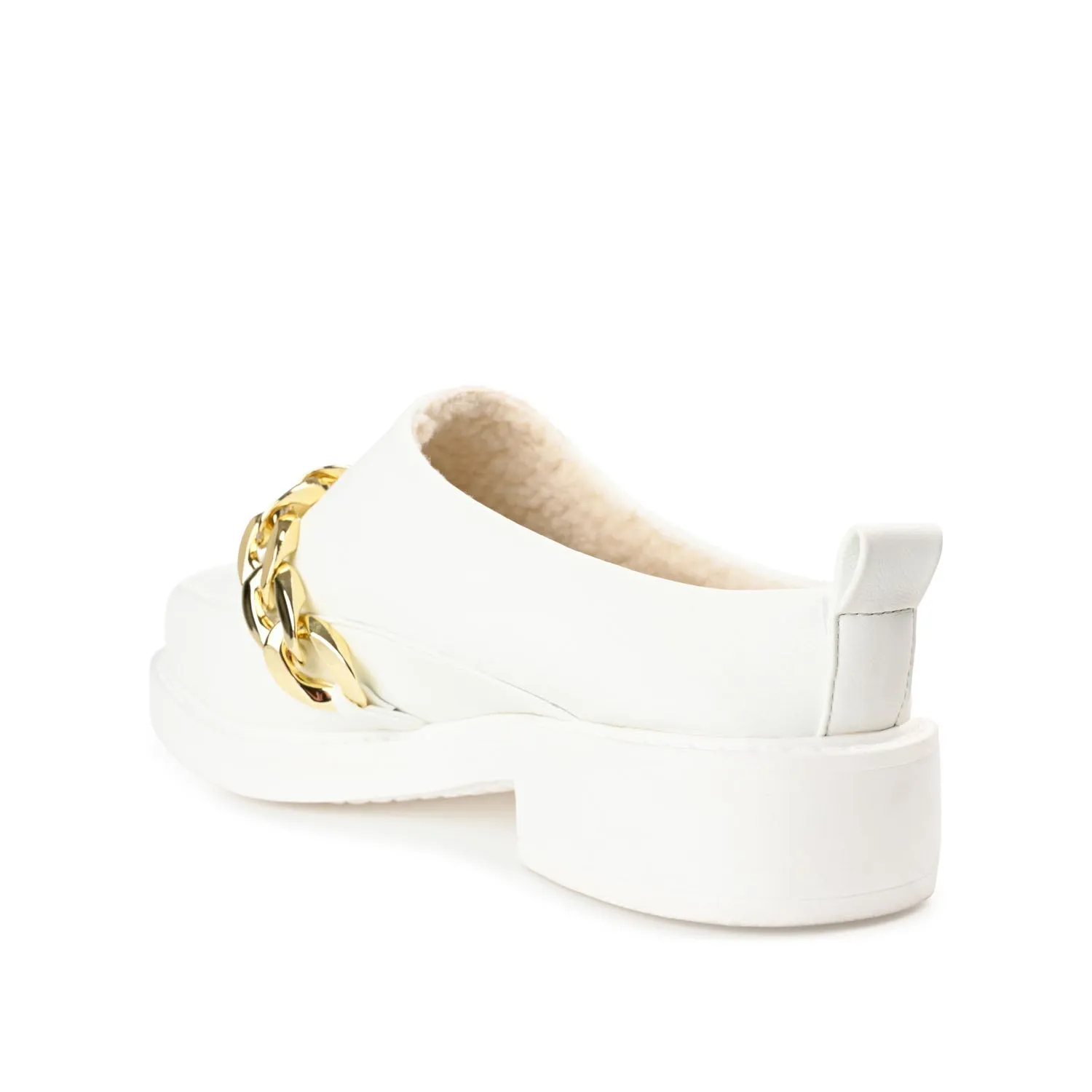 SHEAH LOAFER CLOGS IN FAUX LEATHER