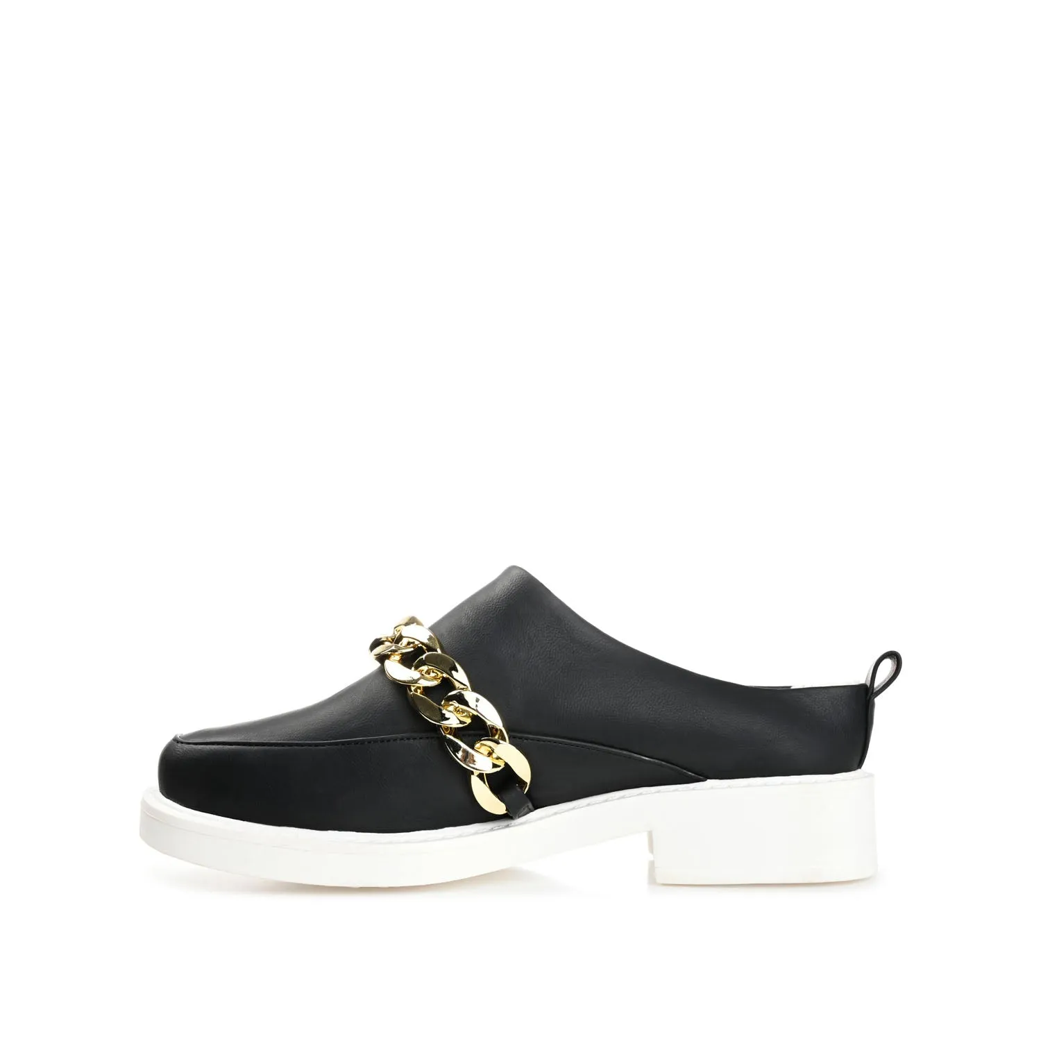 SHEAH LOAFER CLOGS IN FAUX LEATHER