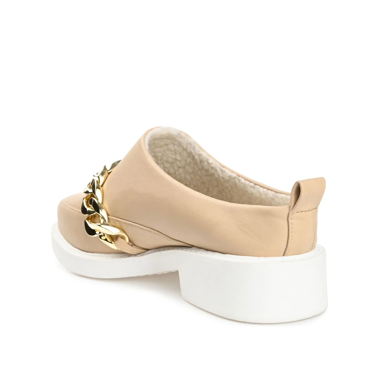 SHEAH LOAFER CLOGS IN FAUX LEATHER