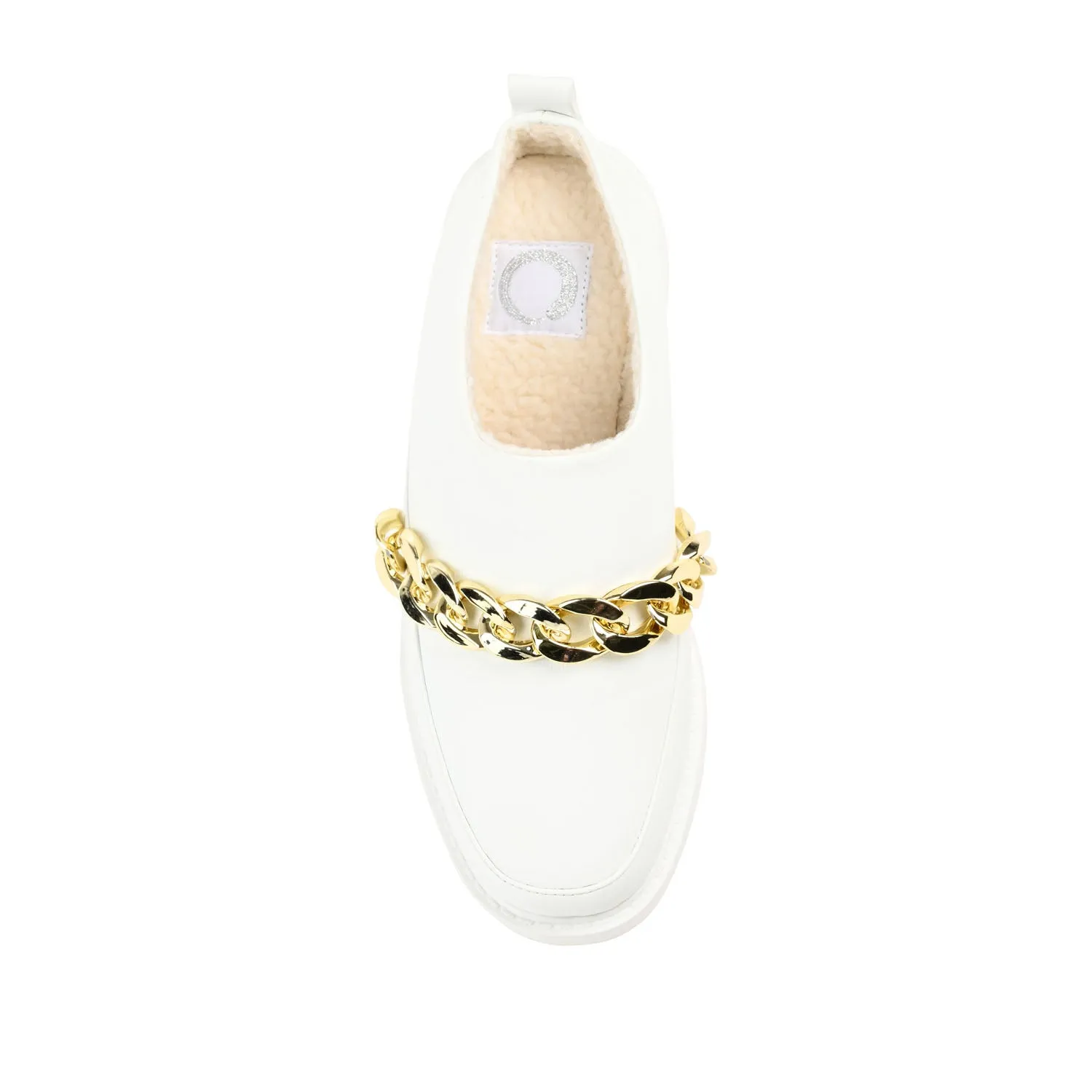 SHEAH LOAFER CLOGS IN FAUX LEATHER