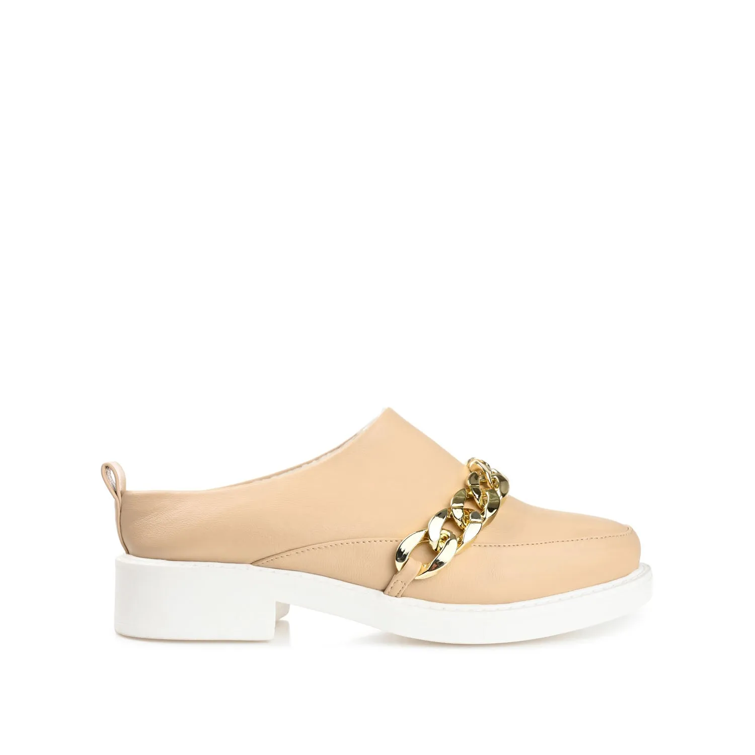SHEAH LOAFER CLOGS IN FAUX LEATHER