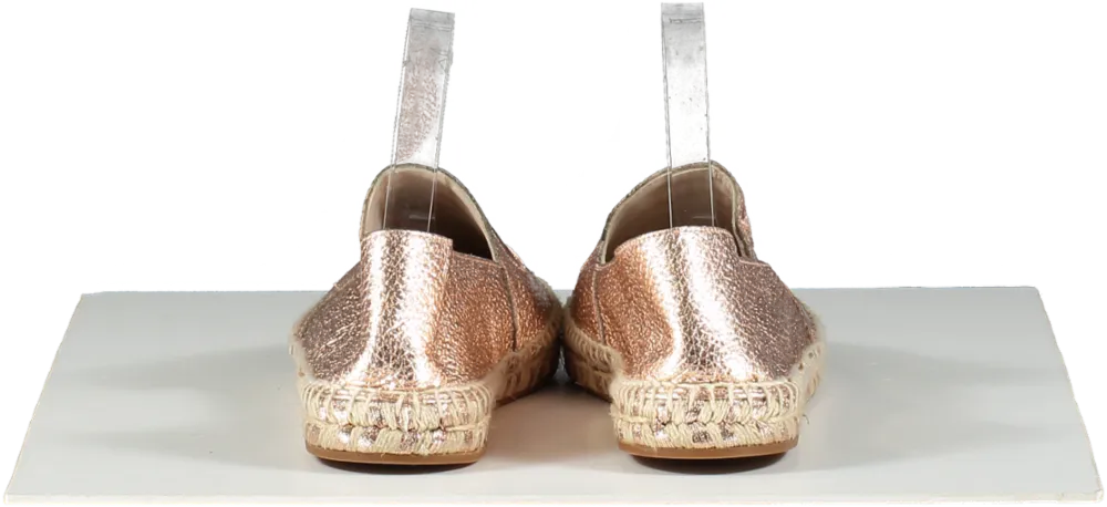 Sophia Webster Metallic Butterfly Embroidery Slip-on Espadrilles In Rose Gold UK 5 EU 38 👠