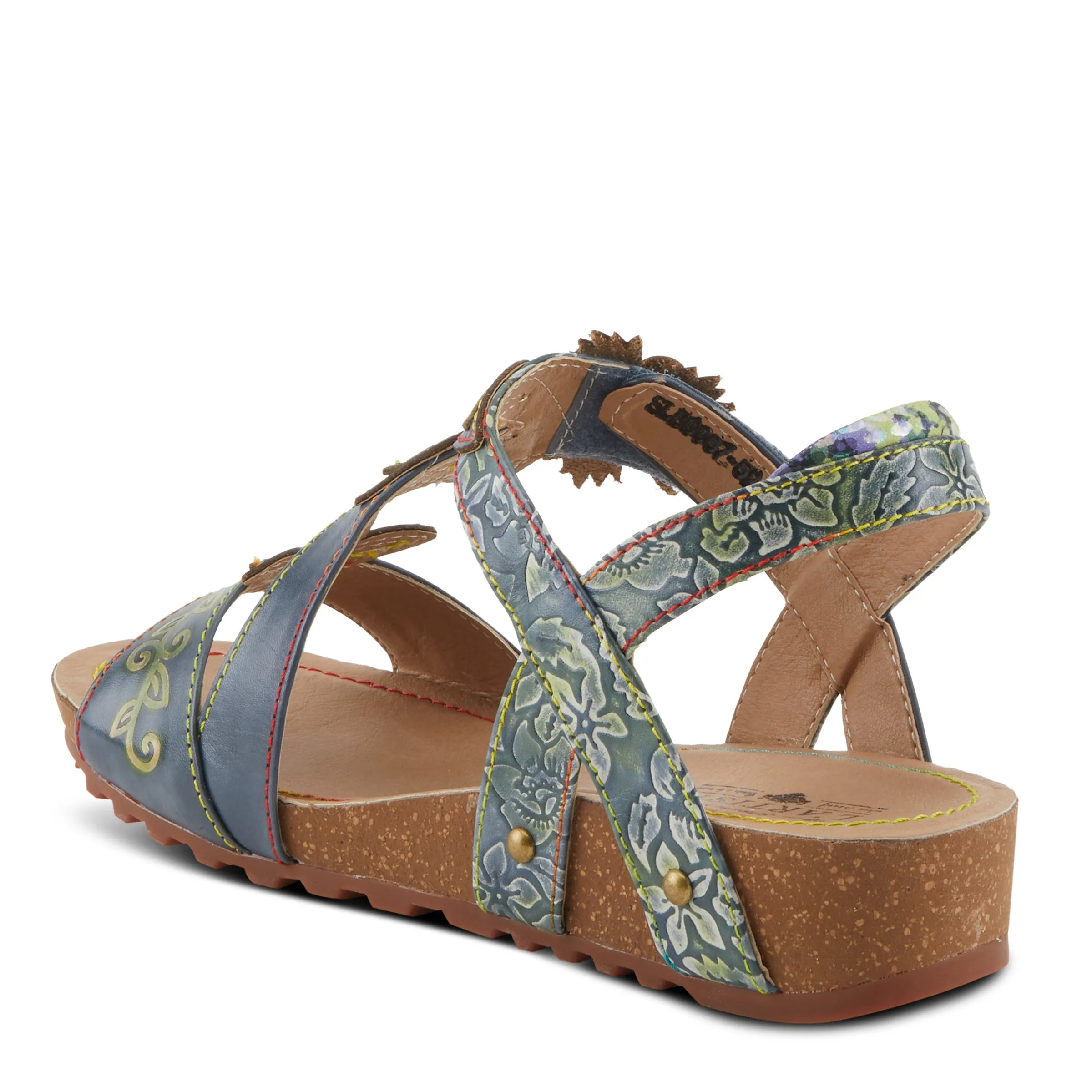 Spring Step Shoes L'Artiste Beloved Sandals Women's Leather Hook and Loop Wedge