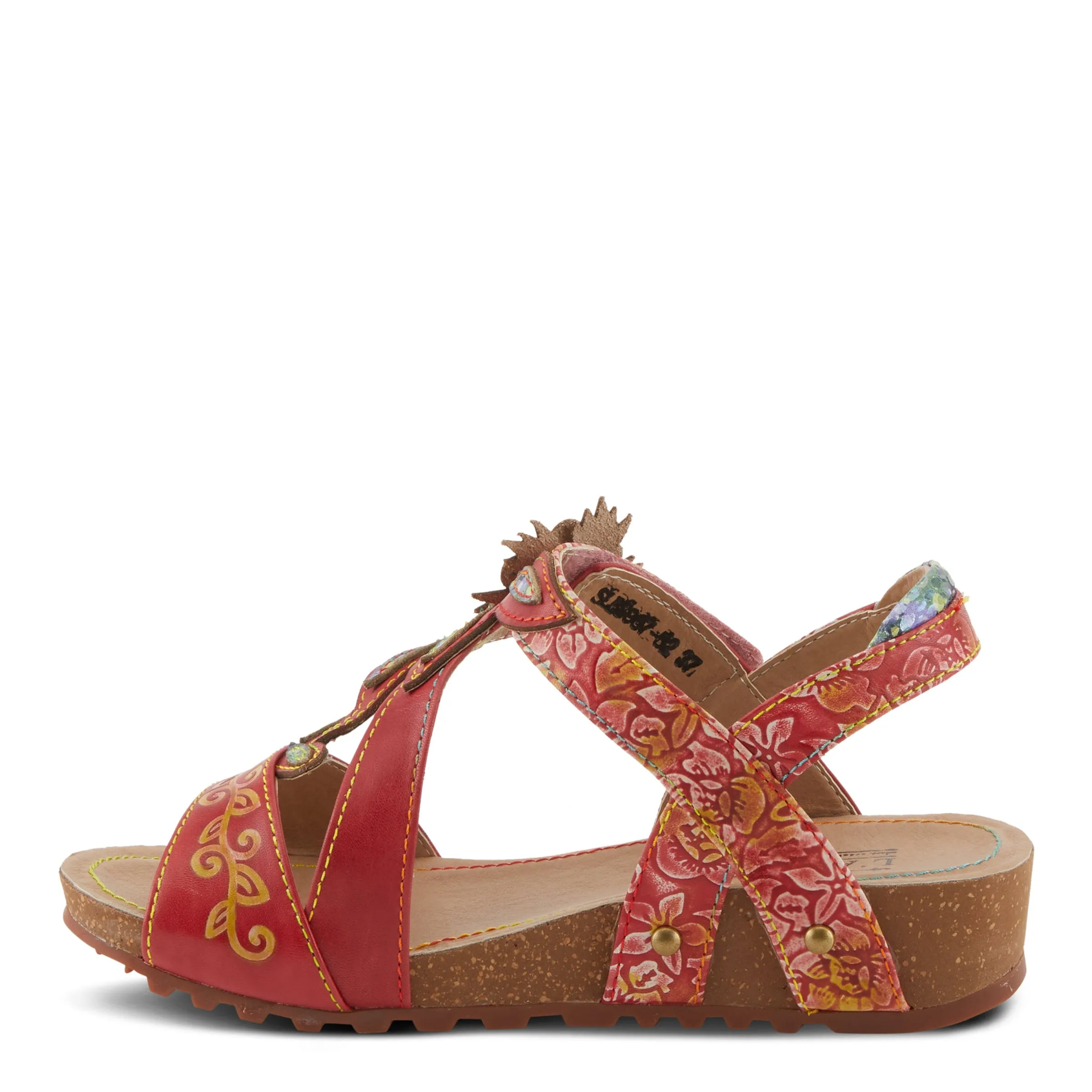 Spring Step Shoes L'Artiste Beloved Sandals Women's Leather Hook and Loop Wedge