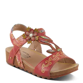 Spring Step Shoes L'Artiste Beloved Sandals Women's Leather Hook and Loop Wedge