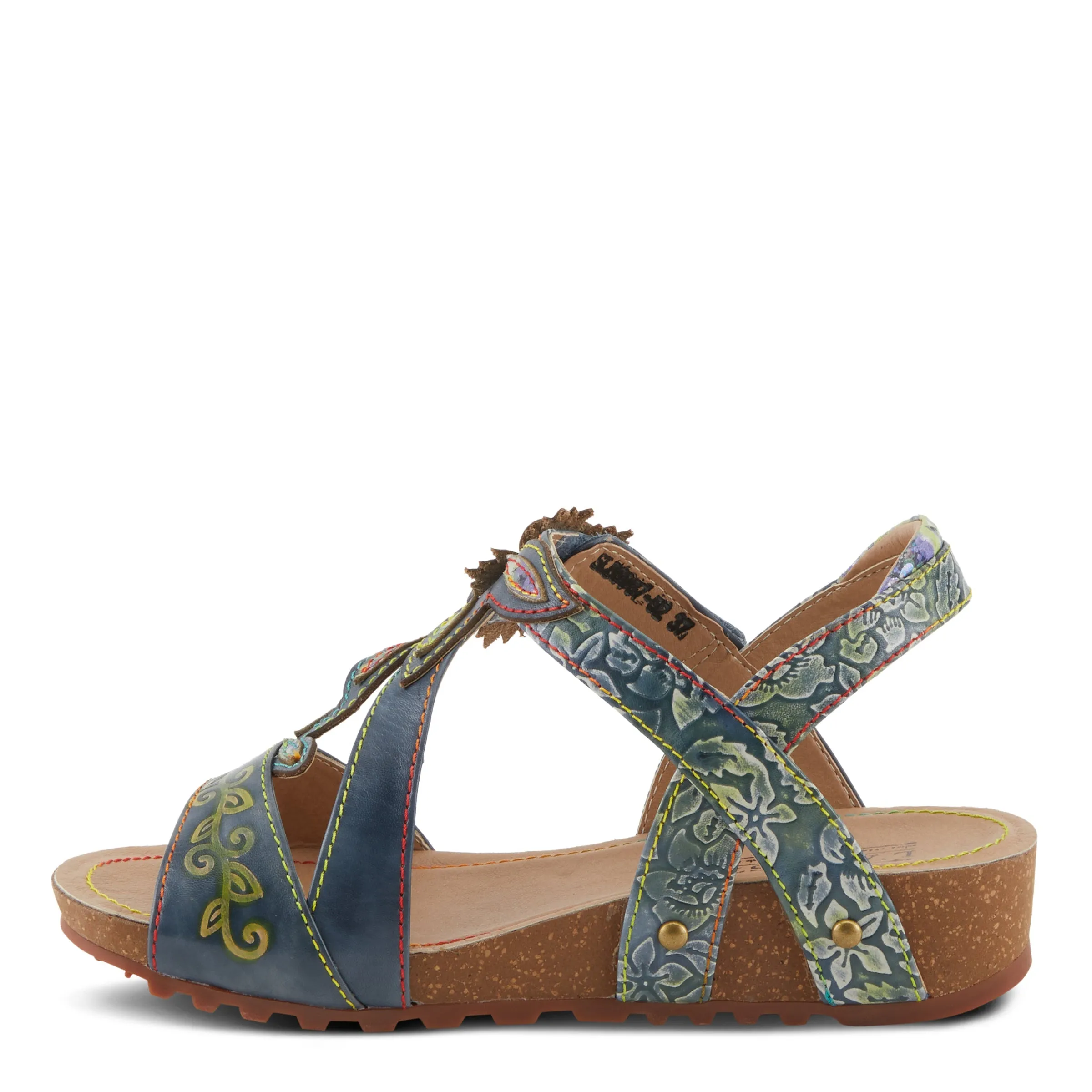 Spring Step Shoes L'Artiste Beloved Sandals Women's Leather Hook and Loop Wedge