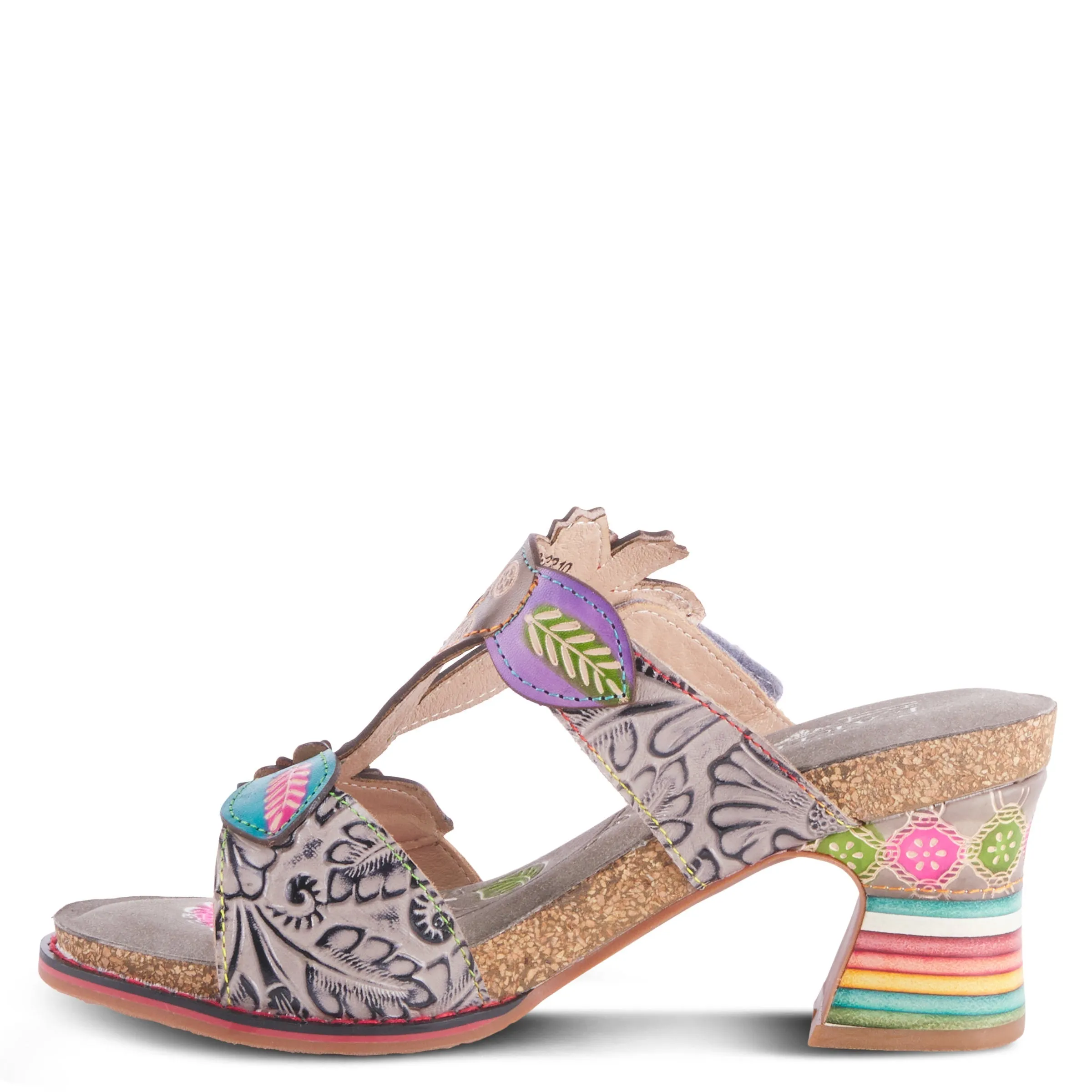Spring Step Shoes L'Artiste Rossie Heeled Sandals Women's Leather Multi Color
