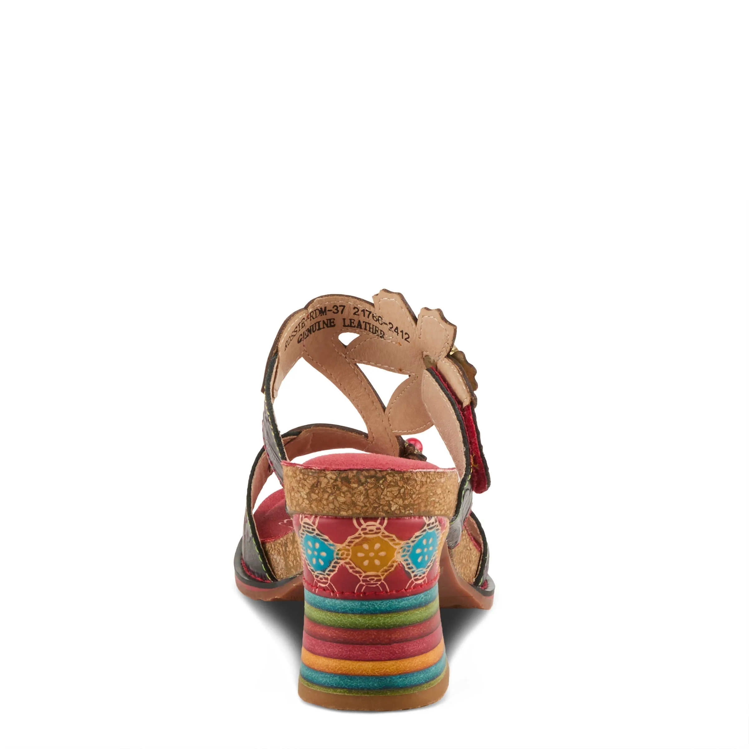 Spring Step Shoes L'Artiste Rossie Heeled Sandals Women's Leather Multi Color