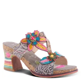 Spring Step Shoes L'Artiste Rossie Heeled Sandals Women's Leather Multi Color