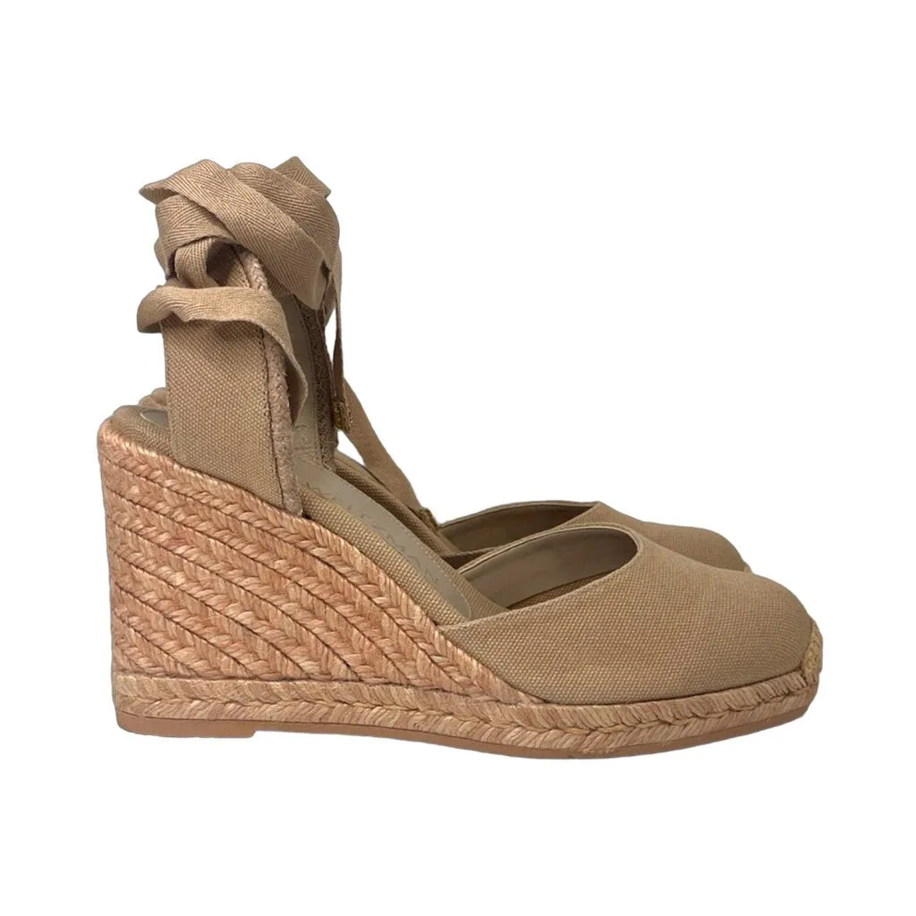 Stuart Weitzman Pink "Marguerita" Espadrilles - Size 6.5
