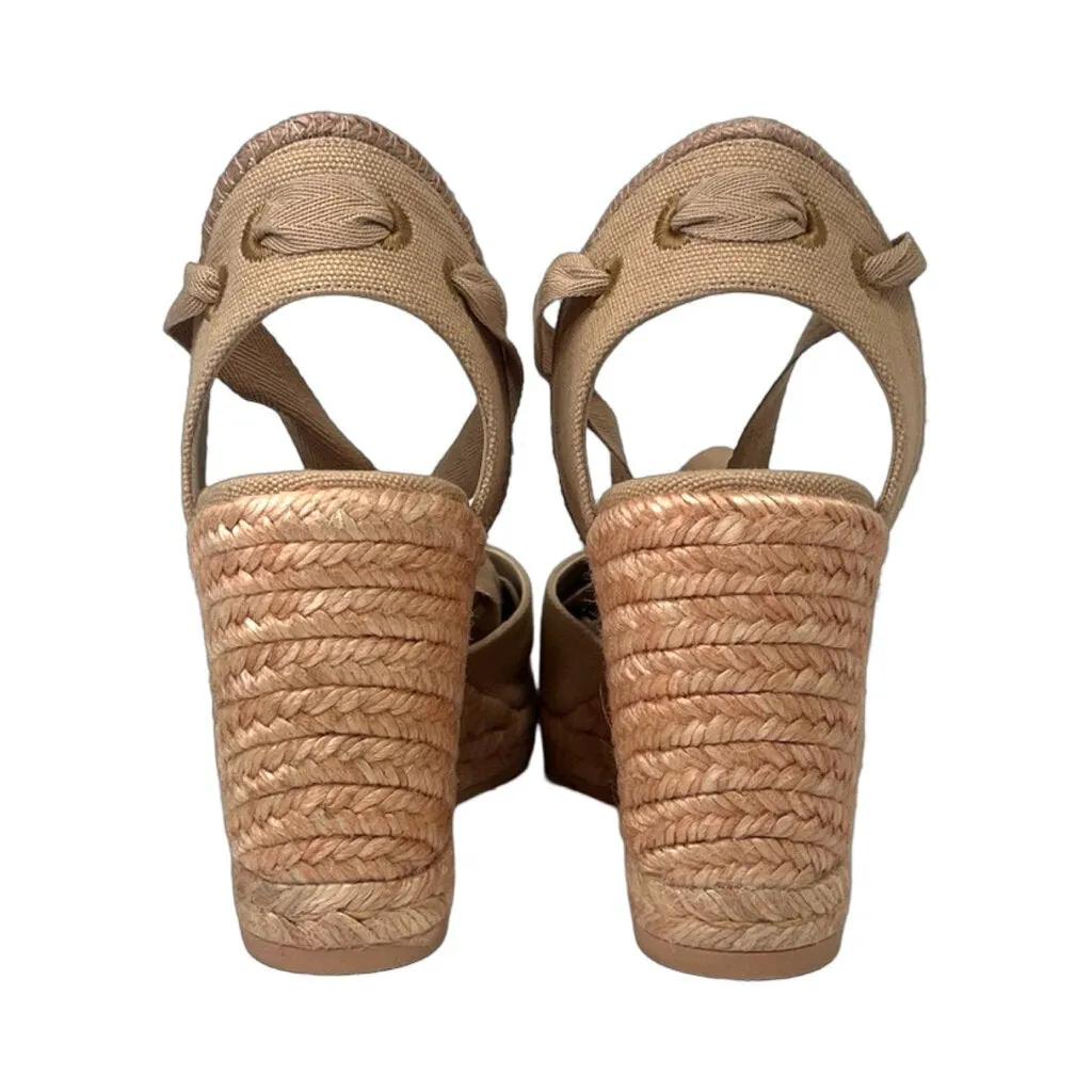 Stuart Weitzman Pink "Marguerita" Espadrilles - Size 6.5