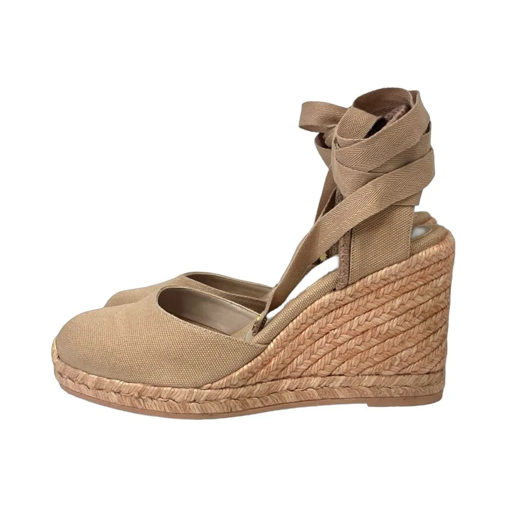 Stuart Weitzman Pink "Marguerita" Espadrilles - Size 6.5