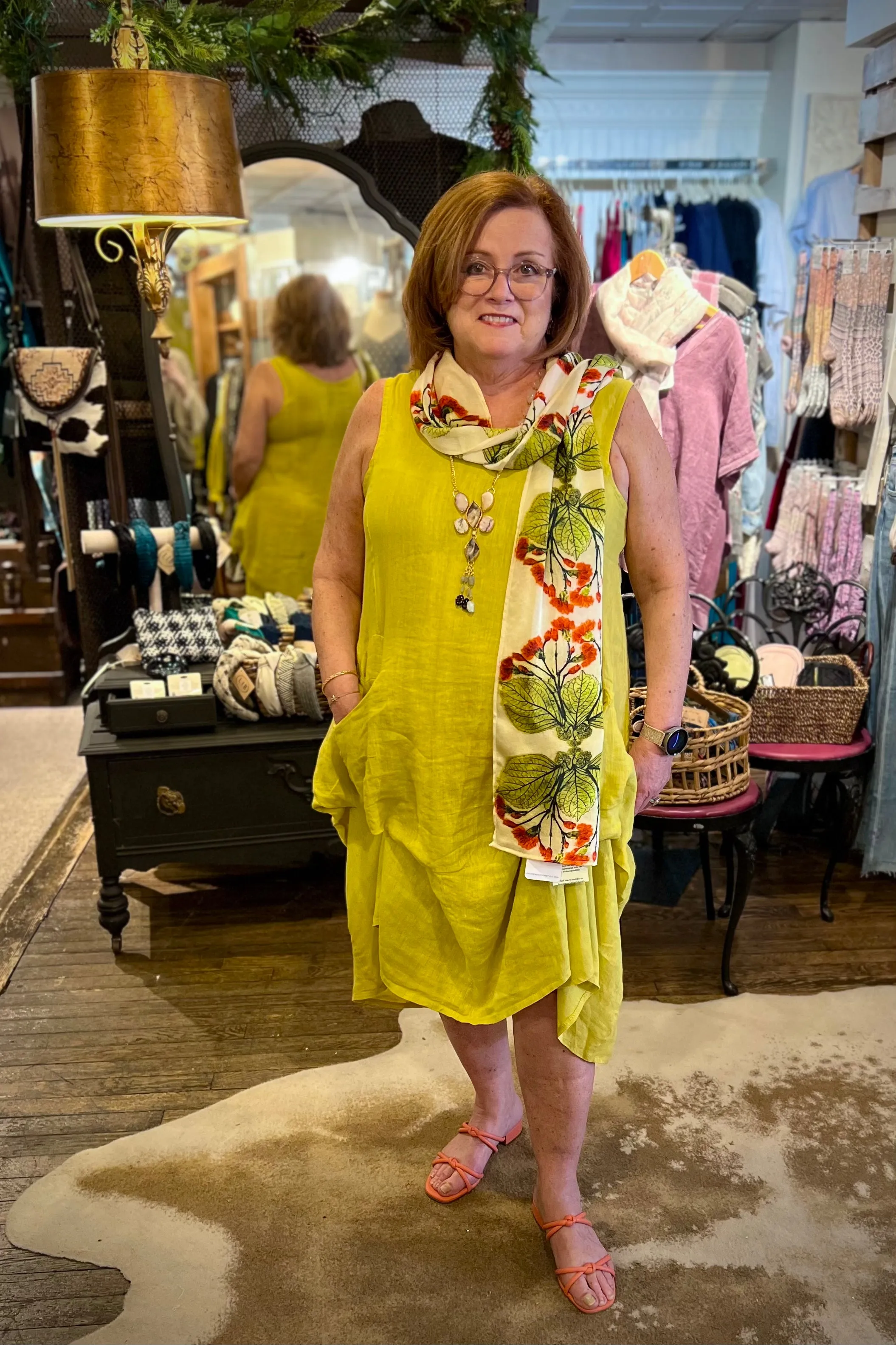 Unique Pocket Pickup Linen Dress