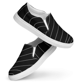 White Stripes Canvas Shoes for Men