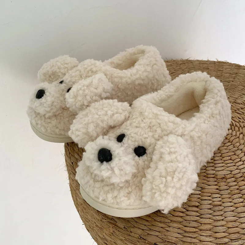 Women's Animal Faces Fluffy Slippers